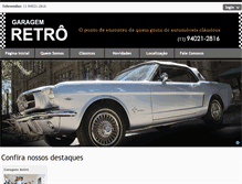 Tablet Screenshot of garagemretro.com.br